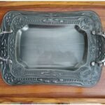ANTIQUE TRAY STEEL SET OF 2