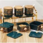 JAR SET WITH METAL STAND (6PCS)